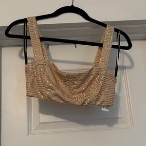 Sparkling Tan Crop Top